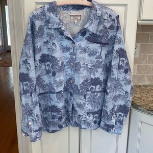 Johnny Was Linen Jacket NWOT XL